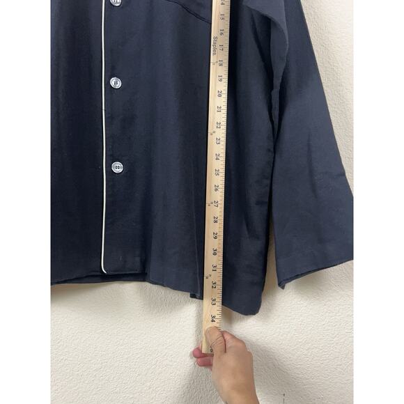 Polo Ralph Lauren Men’s Black Pajama Shirt XL Sleepwear Button Front Cotton - Picture 9 of 11